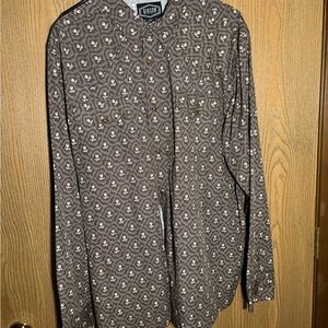 GIBSON TRADING CO. MEN'S FLORAL PRINT LONG SLEEVE SNAP WESTERN SHIRT